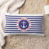 Ankerontwerp met strepen in zeemansstijl kussen (Deken)