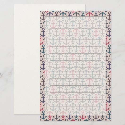 Ankerpatroon Briefpapier (Voorkant / Achterkant)