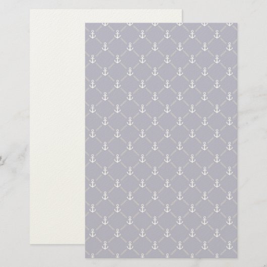 Ankerpatroon Briefpapier (Voorkant / Achterkant)