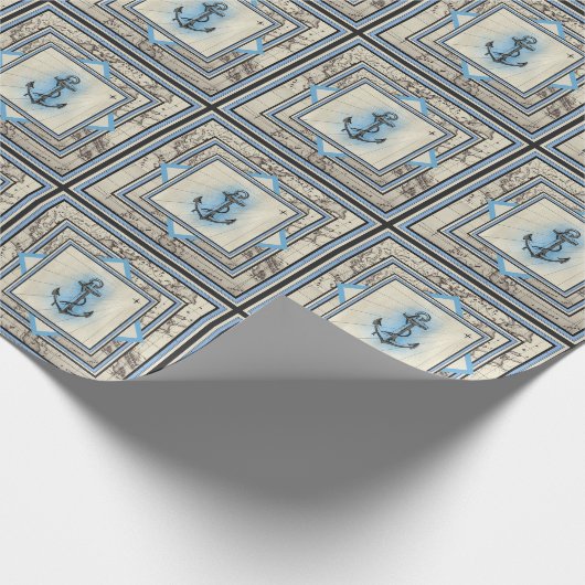  ankerpatroon cadeaupapier (Hoek)