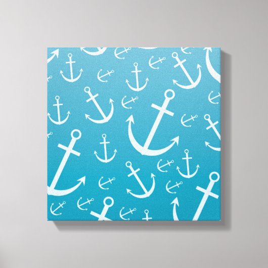 Ankerpatroon Canvas Afdruk (Voorkant)