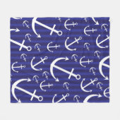 Ankerpatroon Fleece Deken (Voorkant (Horizontaal))