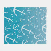 Ankerpatroon Fleece Deken (Voorkant (Horizontaal))