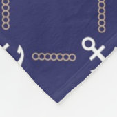 Ankerpatroon Fleece Deken (Hoek)