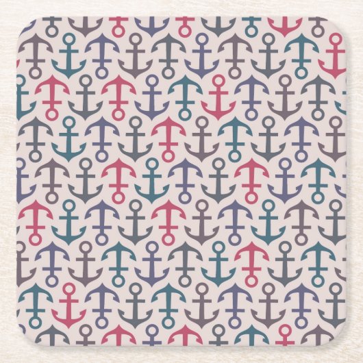 Ankerpatroon Kartonnen Onderzetters (Voorkant)