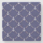 Ankerpatroon Stenen Onderzetter (Voorkant)