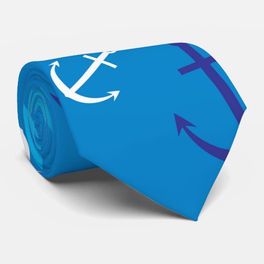 Ankerpatroon Stropdas (Opgerold)