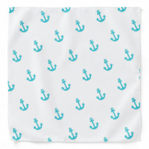 Ankerpatroon | Wit Blauw Zomer Bandana