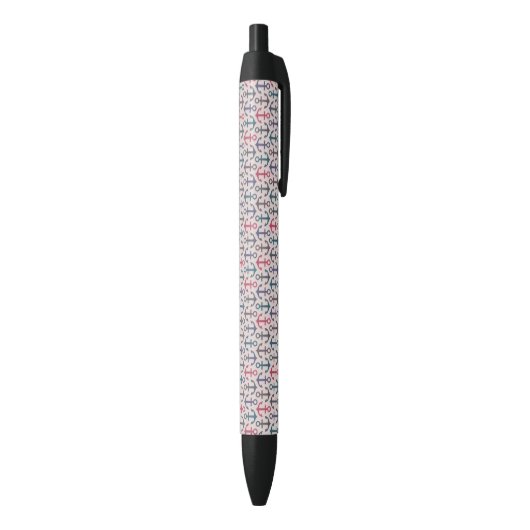 Ankerpatroon Zwarte Inkt Pen (Achterkant (Verticaal))