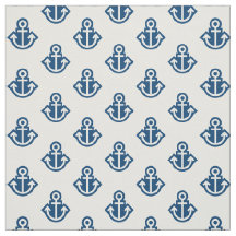 Ankerpatroonverbinding in wit en blauw