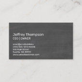 Ankerpictogram | Schoolbord-achtergrond Visitekaartje (Achterkant)