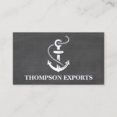 Ankerpictogram | Schoolbord-achtergrond Visitekaartje (Voorkant)