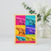 Ankerplaats Alaska Postkaart Walvis Vintage (Staand voorkant)