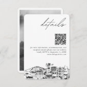 Ankerplaats Trouwmoderne Details QR-code Informatiekaartje (Voorkant / Achterkant)