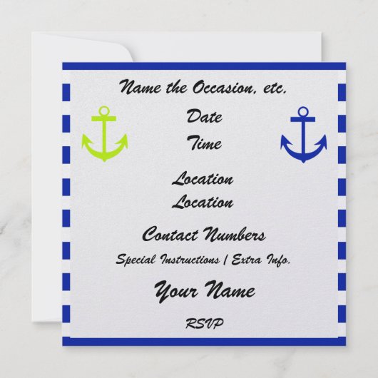 Ankers Aweigh! - SRF Kaart (Achterkant)