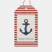 Ankers Aweigh "Verzonden met liefde" cadeau label Cadeaulabel (Voorkant)