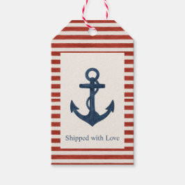 Ankers Aweigh "Verzonden met liefde" cadeau label Cadeaulabel