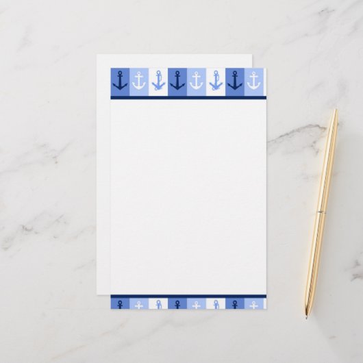 Ankers   briefpapier (Voorkant / Achterkant in situ)