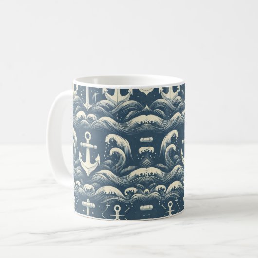 Ankers diep koffiemok (Voorkant links)