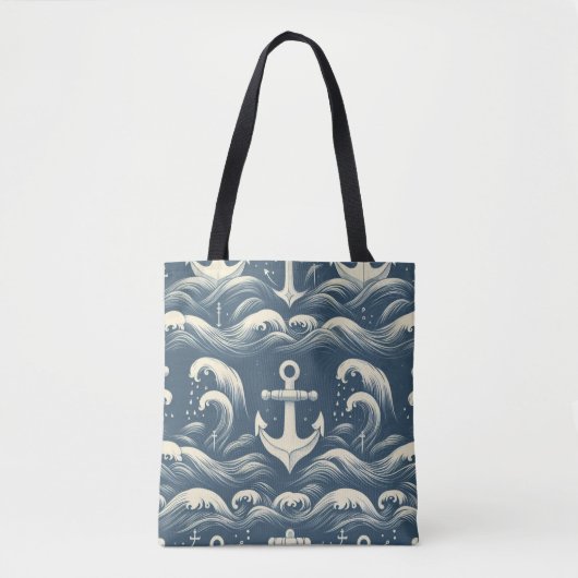 Ankers Diep Verankerd Tote Bag (Voorkant)