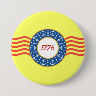 Ankers en sterren - ronde button 7,6 cm