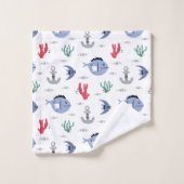 Ankers en Zeeen Bad Handdoek (Wasdoekje)