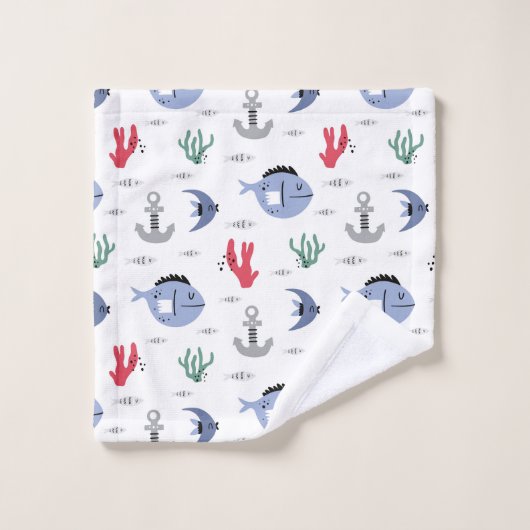 Ankers en Zeeen Bad Handdoek (Wasdoekje)