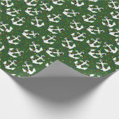 Ankers met kerstlampjes cadeaupapier (Hoek)