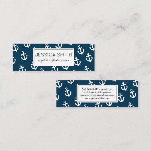 Ankers Mini Visitekaartje (Voorkant / Achterkant)