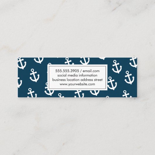 Ankers Mini Visitekaartje (Achterkant)