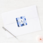Ankers monogram vierkant sticker (Envelop)