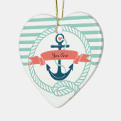 Ankers Nautisch - 2-zijdig Keramisch Ornament (Links)