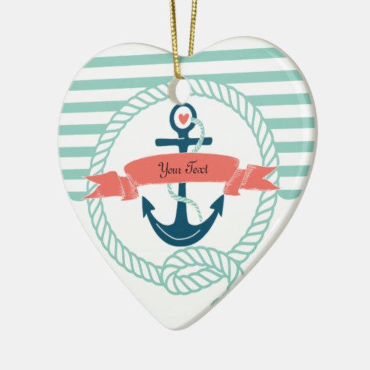 Ankers Nautisch - 2-zijdig Keramisch Ornament (Links)