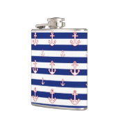 Ankers op marineslepes heupfles (Links)