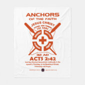 Ankers van het geloof fleece deken (Voorkant)