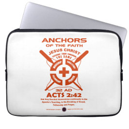 Ankers van het geloof laptop sleeve