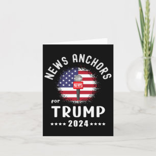 Ankers voor Trump 2024 Amerikaanse vlag stemmen Tr Kaart