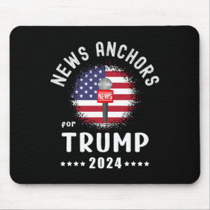Ankers voor Trump 2024 Amerikaanse vlag stemmen Tr Muismat
