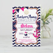 Ankers Weg Baby Shower Uitnodiging (Staand voorkant)