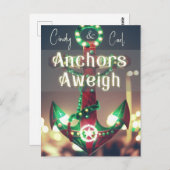 Ankers weg Kerstmis Cruise Briefkaart (Voorkant / Achterkant)