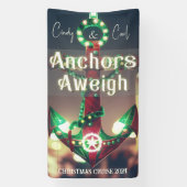 Ankers weg Kerstmis Cruise Spandoek (Verticaal)
