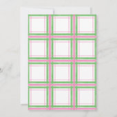 Ankers weg meisje nautische Baby shower Kaart (Achterkant)