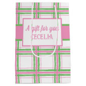 Ankers weg meisje nautische Baby shower Medium Cadeauzakje (Achterkant)