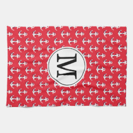 Ankers weg! Rode Custom Monogrammed Golf Bag Theedoek
