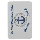 Ankers wegen grijze Stateroom deur marker Magneet (Verticaal)