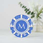 Ankers wegen zeilthema Kustpatroon Kaart (Staand voorkant)