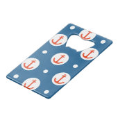 AnkerStippen Creditkaart Flessenopener (Voorkant Gekanteld)