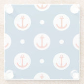 AnkerStippen Glazen Onderzetter (Achterkant)