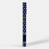 Ankersymbool Maritiem Blauw en Witte Douanenaam Case-Mate iPhone Case (Achterkant / Rechts)
