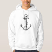 AnkerTattoo Style Afbeelding Hoodie (Voorkant)